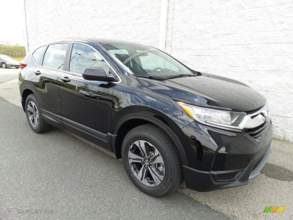 2017 CR-V LX AWD - Crystal Black Pearl / Black photo #1