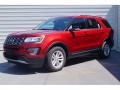 2017 Ruby Red Ford Explorer XLT  photo #3