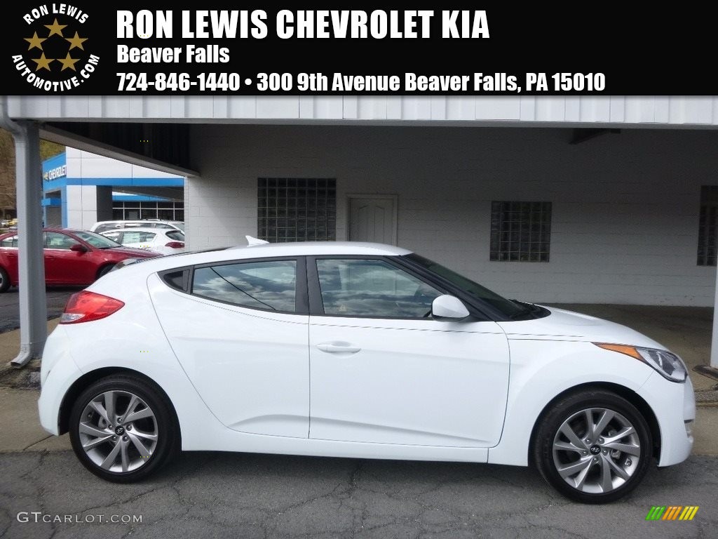 Century White Hyundai Veloster