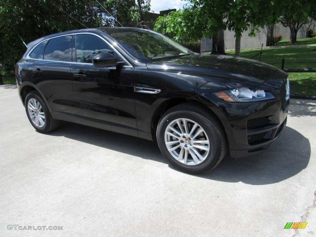 2017 F-PACE 35t AWD Prestige - Ultimate Black / Jet w/Tan photo #1