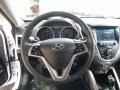 2017 Hyundai Veloster Black Interior Steering Wheel Photo