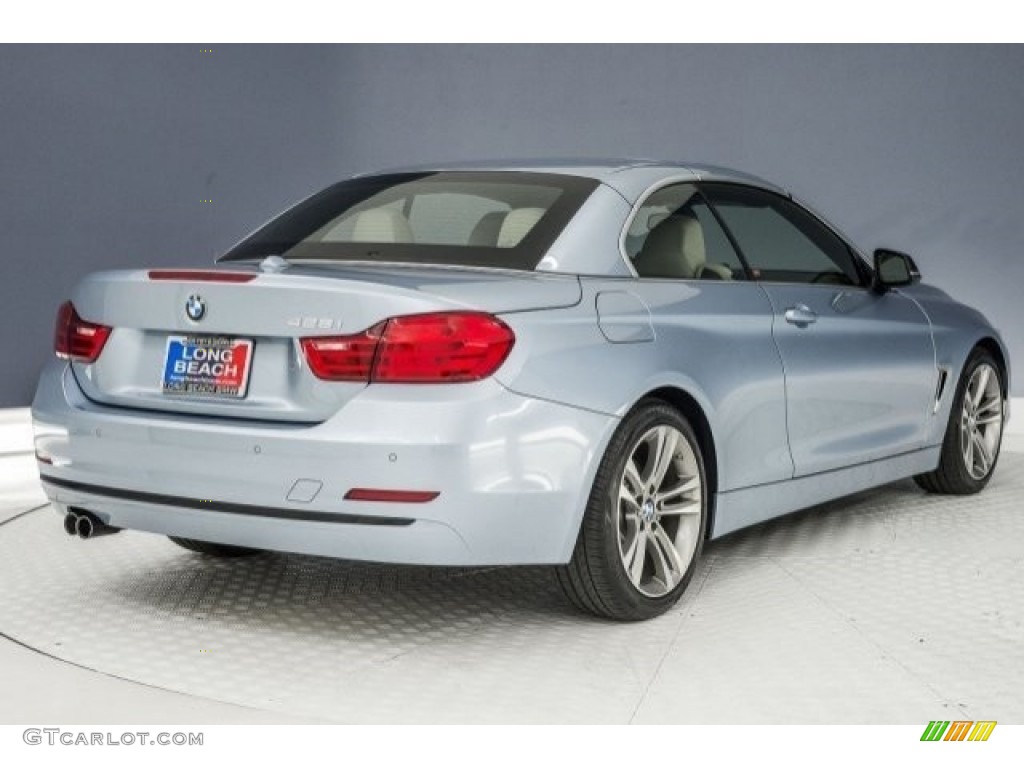 2014 4 Series 428i Convertible - Liquid Blue Metallic / Venetian Beige photo #30
