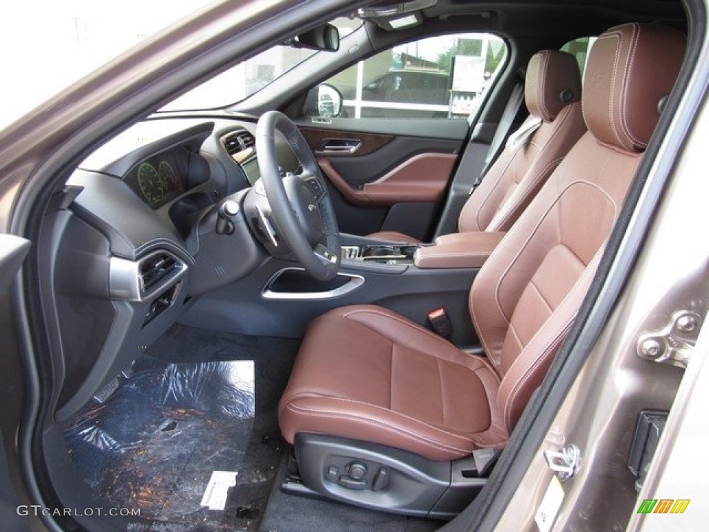 S Brogue/Light Oyster Interior 2017 Jaguar F-PACE 35t AWD S Photo #119911924