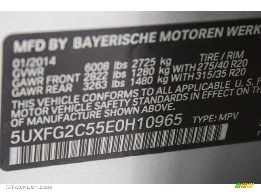 2014 X6 xDrive35i - Titanium Silver Metallic / Black photo #32
