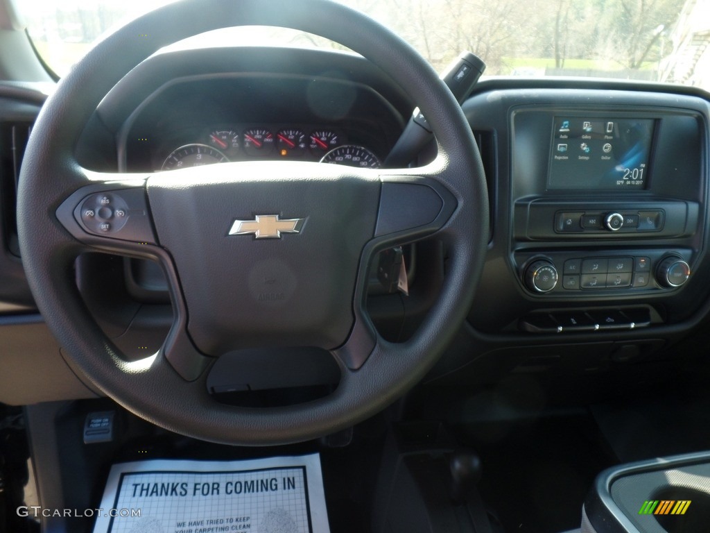 2017 Silverado 2500HD Work Truck Double Cab 4x4 - Black / Dark Ash/Jet Black photo #21