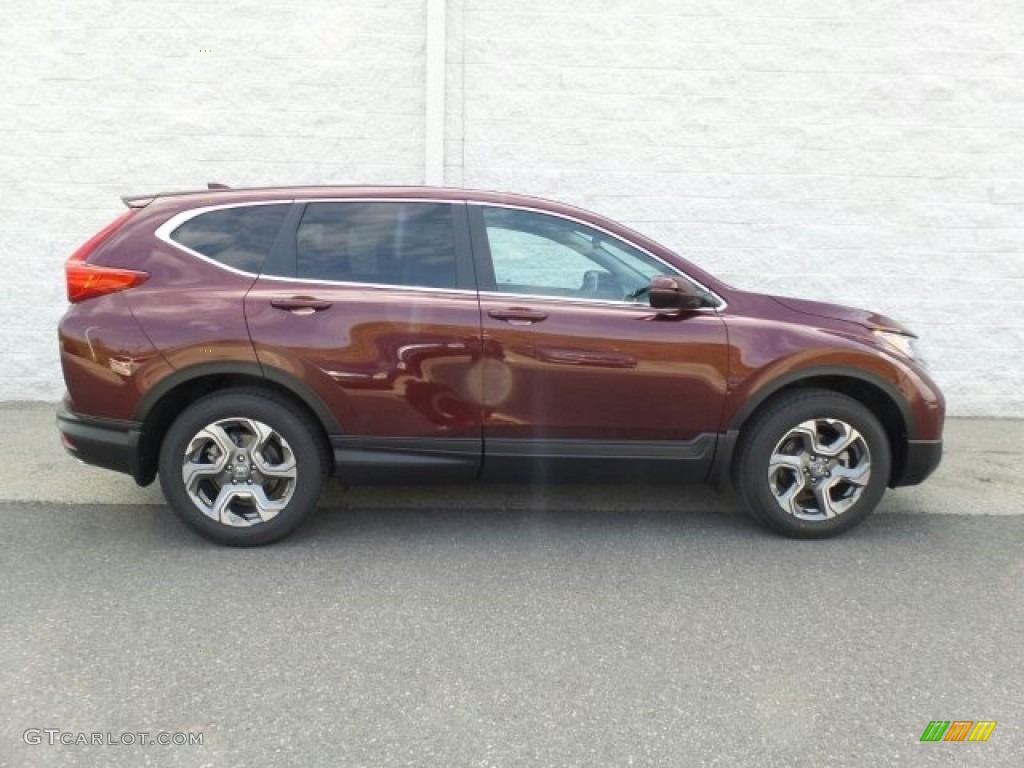 2017 CR-V EX AWD - Basque Red Pearl II / Gray photo #2