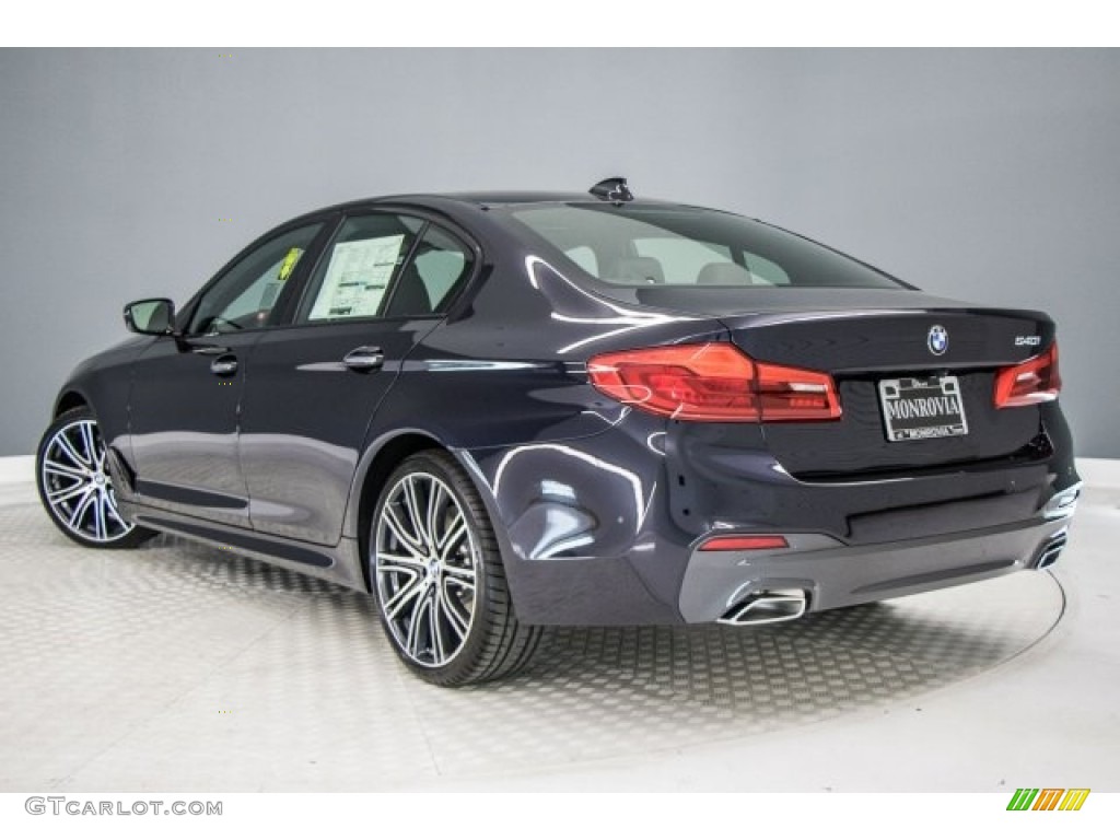 2017 5 Series 540i Sedan - Carbon Black Metallic / Black photo #3