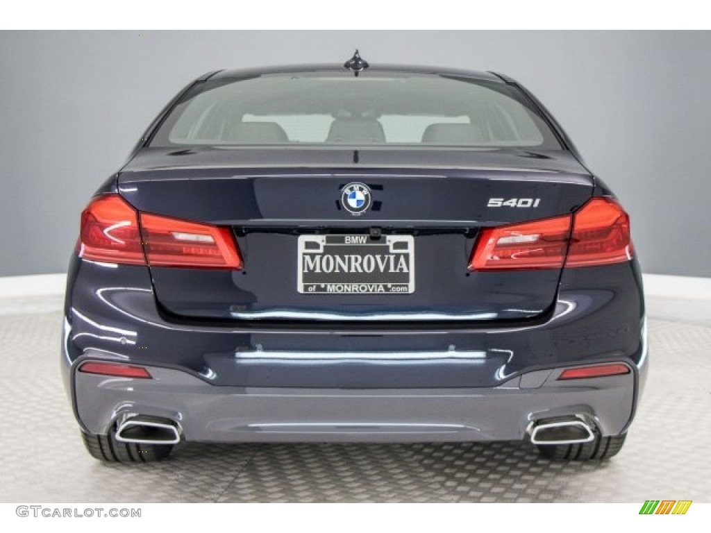 2017 5 Series 540i Sedan - Carbon Black Metallic / Black photo #4
