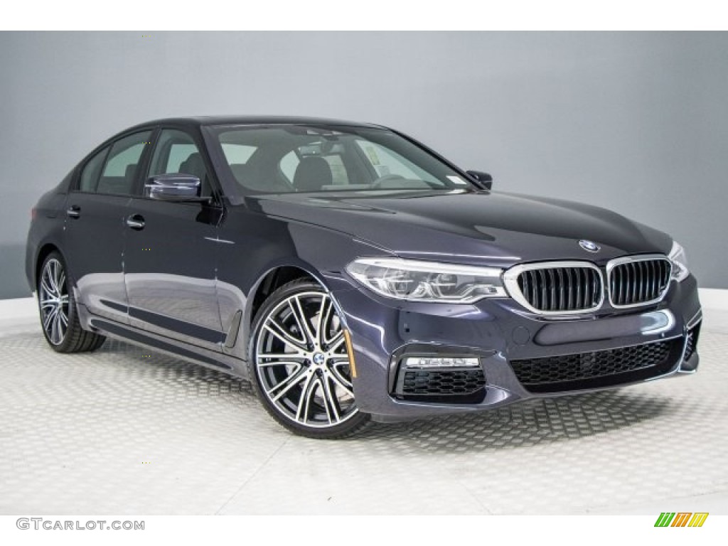 2017 5 Series 540i Sedan - Carbon Black Metallic / Black photo #12