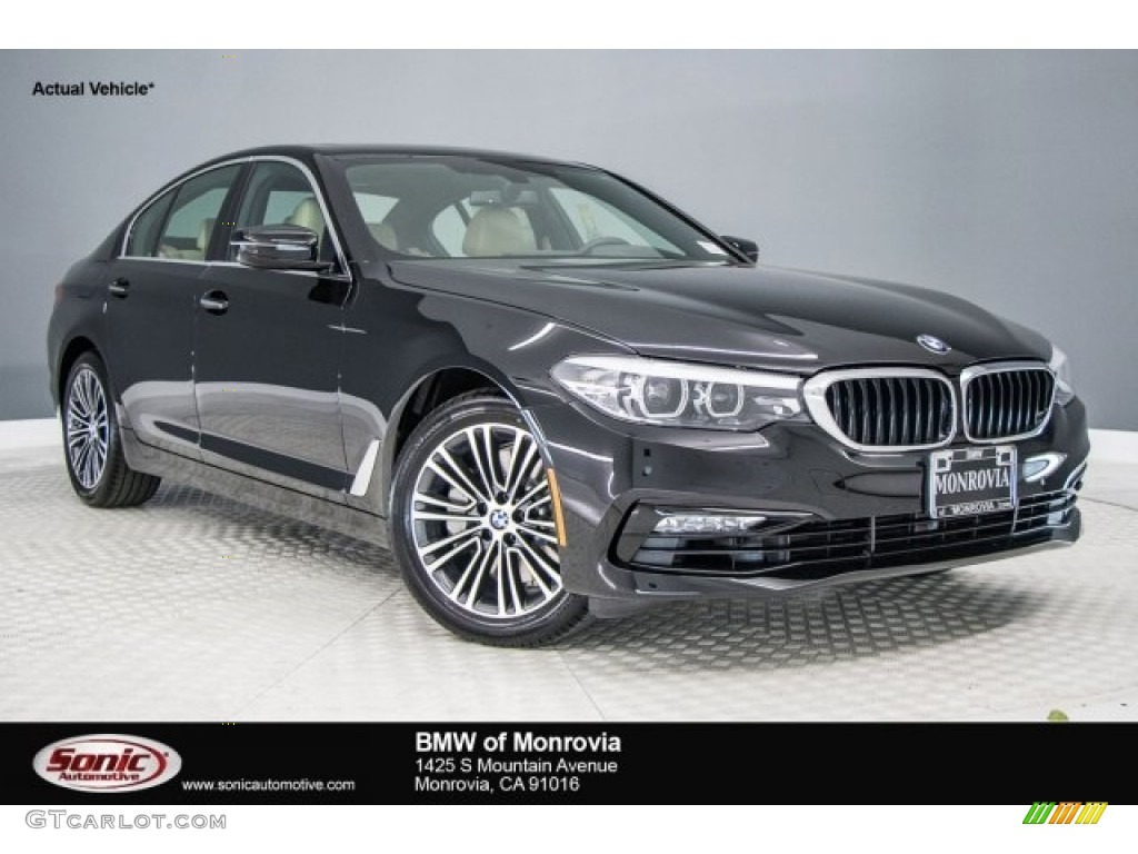 2017 5 Series 530i Sedan - Jet Black / Canberra Beige photo #1