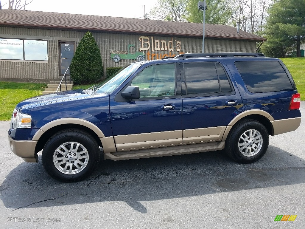 2011 Expedition XLT - Dark Blue Pearl Metallic / Camel photo #2