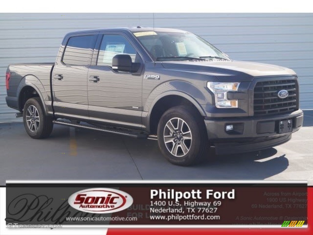 2017 F150 XLT SuperCrew - Magnetic / Black photo #1