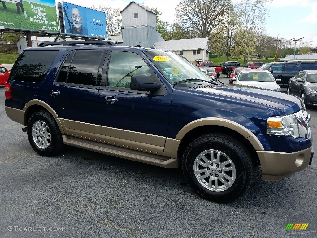 2011 Expedition XLT - Dark Blue Pearl Metallic / Camel photo #12