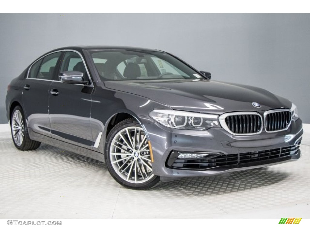 2017 5 Series 530i Sedan - Dark Graphite Metallic / Black photo #12