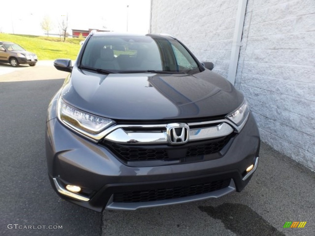 2017 CR-V Touring AWD - Modern Steel Metallic / Gray photo #4