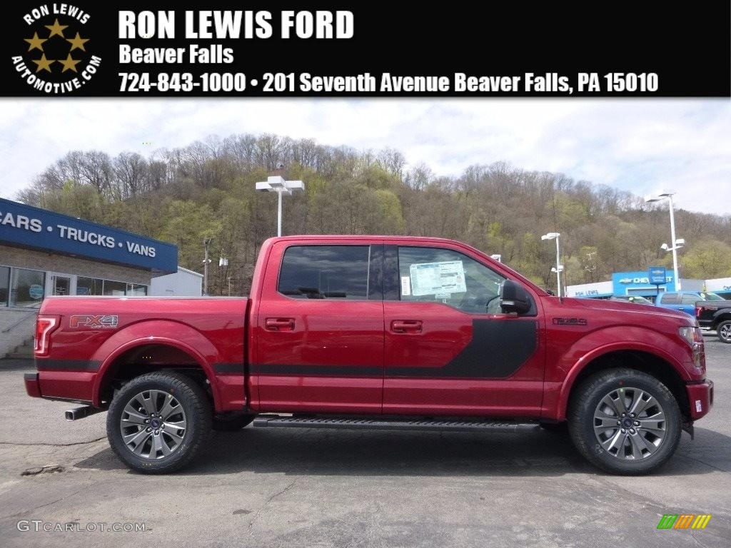 2017 Ruby Red Ford F150 Xlt Supercrew 4x4 119909366 Gtcarlot 2017 F150 Xlt Supercrew 4x4 Ruby Red Black Special Edition Package Photo 1