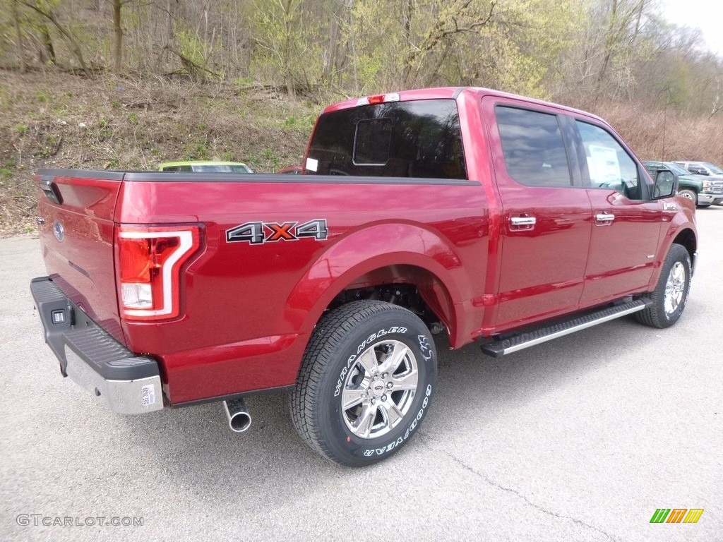 2017 F150 XLT SuperCrew 4x4 - Ruby Red / Black photo #2