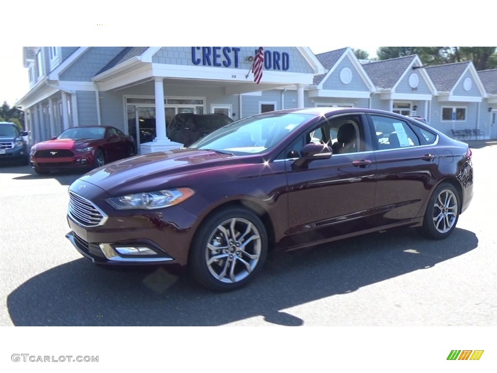 2017 Fusion SE - Burgundy Velvet / Ebony photo #11