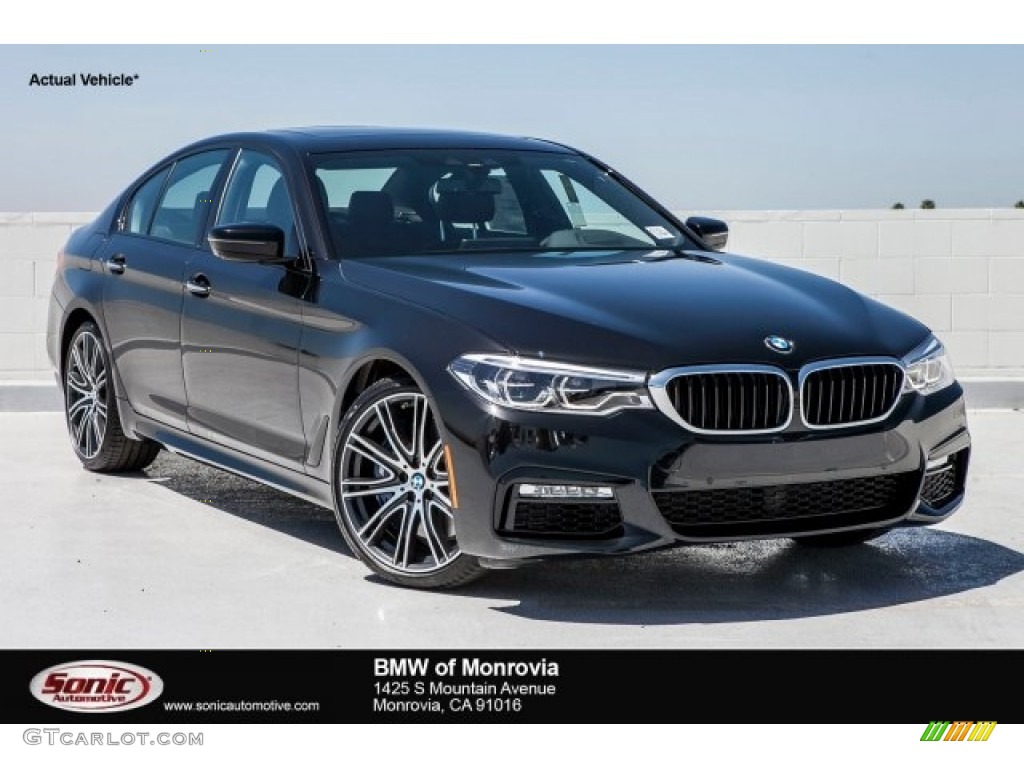 2017 5 Series 540i Sedan - Black Sapphire Metallic / Black photo #1