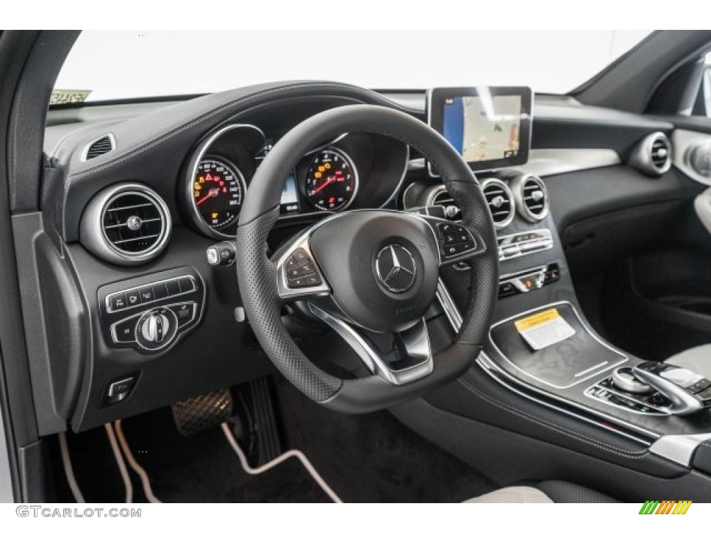 2017 Mercedes-Benz GLC 300 designo Platinum White/Black Dashboard Photo #119923487