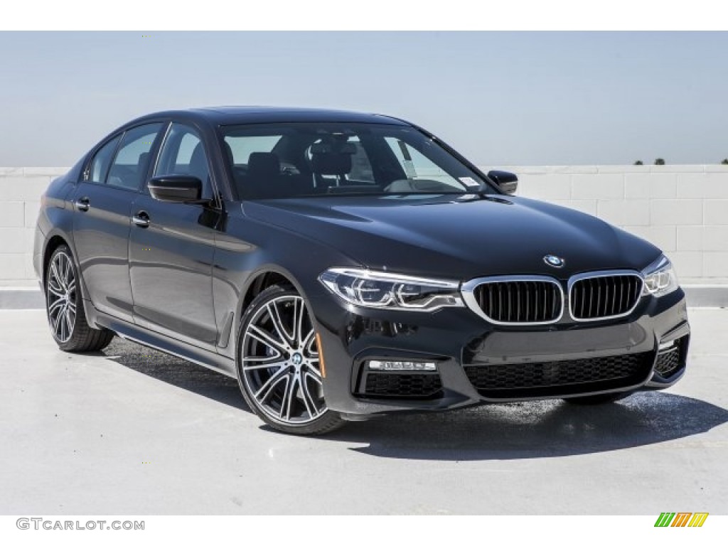 2017 5 Series 540i Sedan - Black Sapphire Metallic / Black photo #12