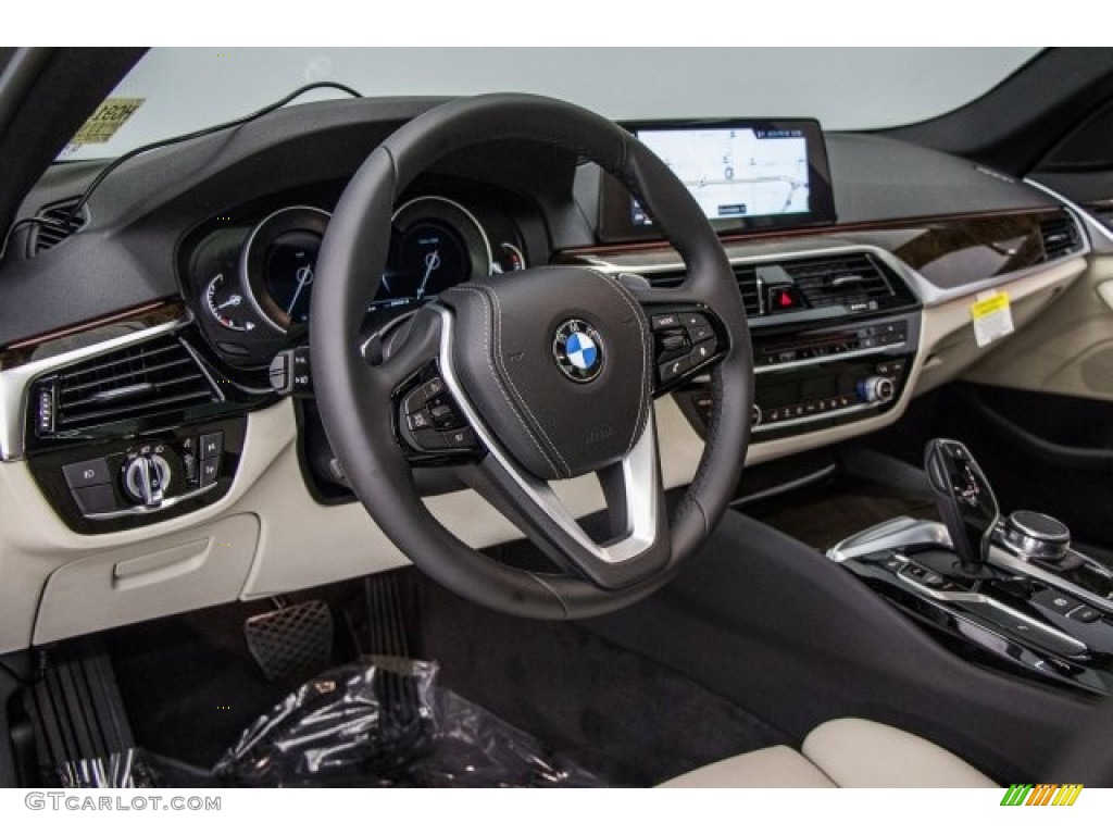 2017 5 Series 540i Sedan - Jet Black / Ivory White photo #5