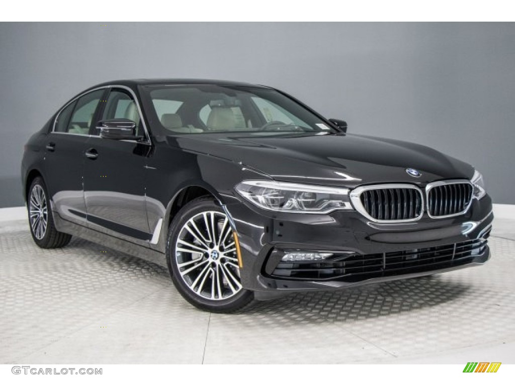 2017 5 Series 540i Sedan - Jet Black / Ivory White photo #12