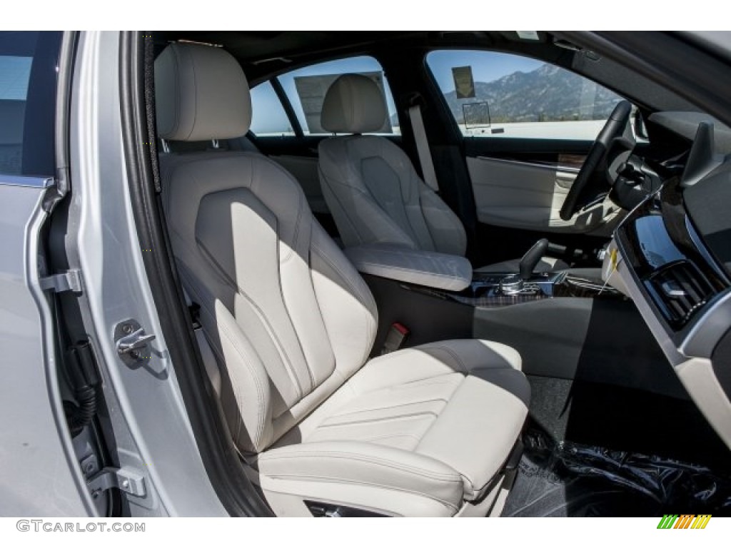 2017 5 Series 540i Sedan - Glacier Silver Metallic / Ivory White photo #2