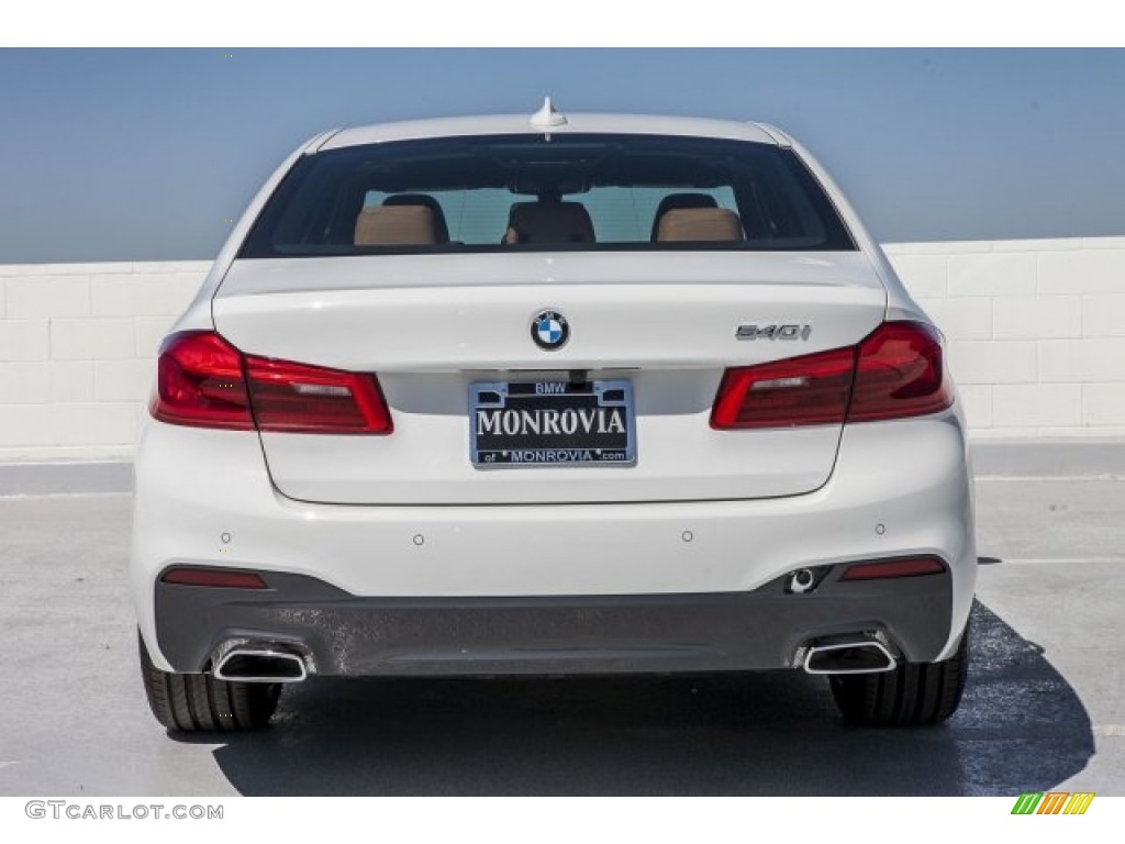2017 5 Series 540i Sedan - Alpine White / Cognac photo #4