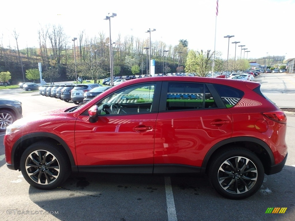 2016 CX-5 Grand Touring AWD - Soul Red Metallic / Black photo #5