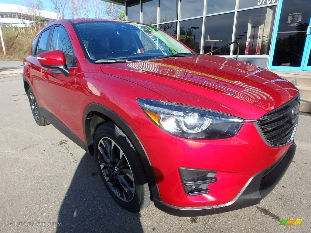 2016 CX-5 Grand Touring AWD - Soul Red Metallic / Black photo #8