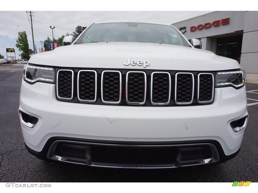2017 Grand Cherokee Limited - Bright White / Black/Light Frost Beige photo #2