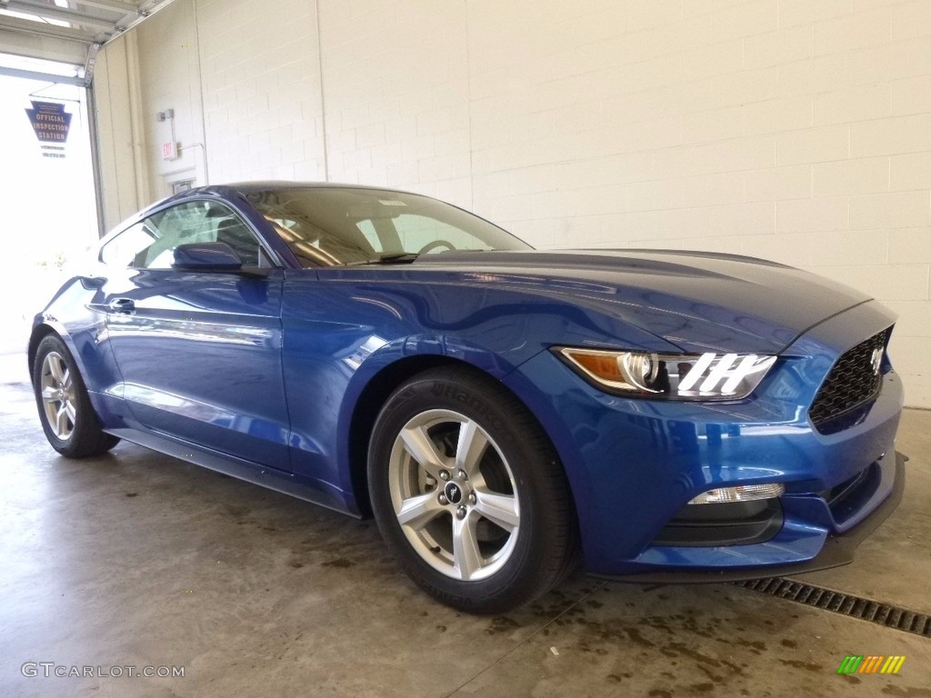 2017 Mustang V6 Coupe - Lightning Blue / Ebony photo #1
