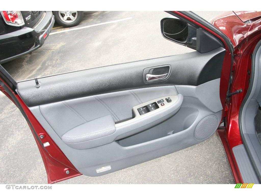 2006 Accord EX-L V6 Sedan - Redondo Red Pearl / Gray photo #17