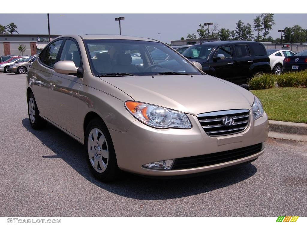 2007 Elantra GLS Sedan - Laguna Sand Beige / Beige photo #1