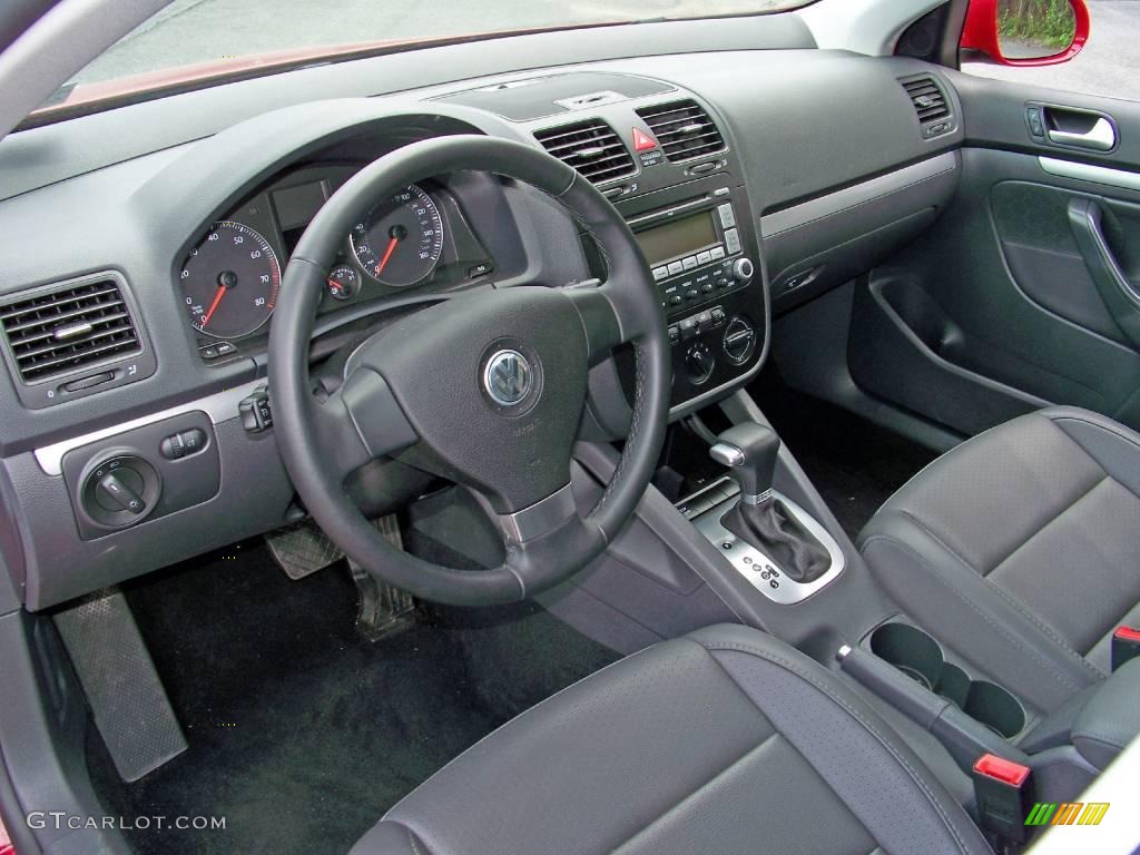 2008 Jetta Wolfsburg Edition Sedan - Salsa Red / Anthracite Black photo #13