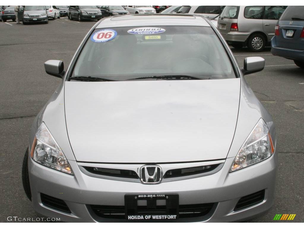 2006 Accord EX Sedan - Alabaster Silver Metallic / Black photo #2