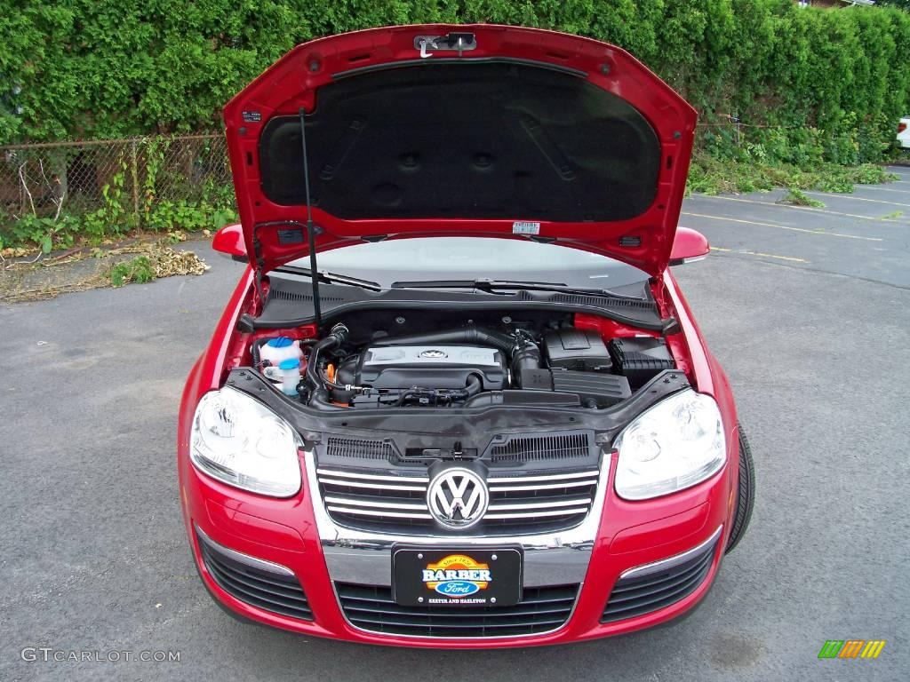 2008 Jetta Wolfsburg Edition Sedan - Salsa Red / Anthracite Black photo #24