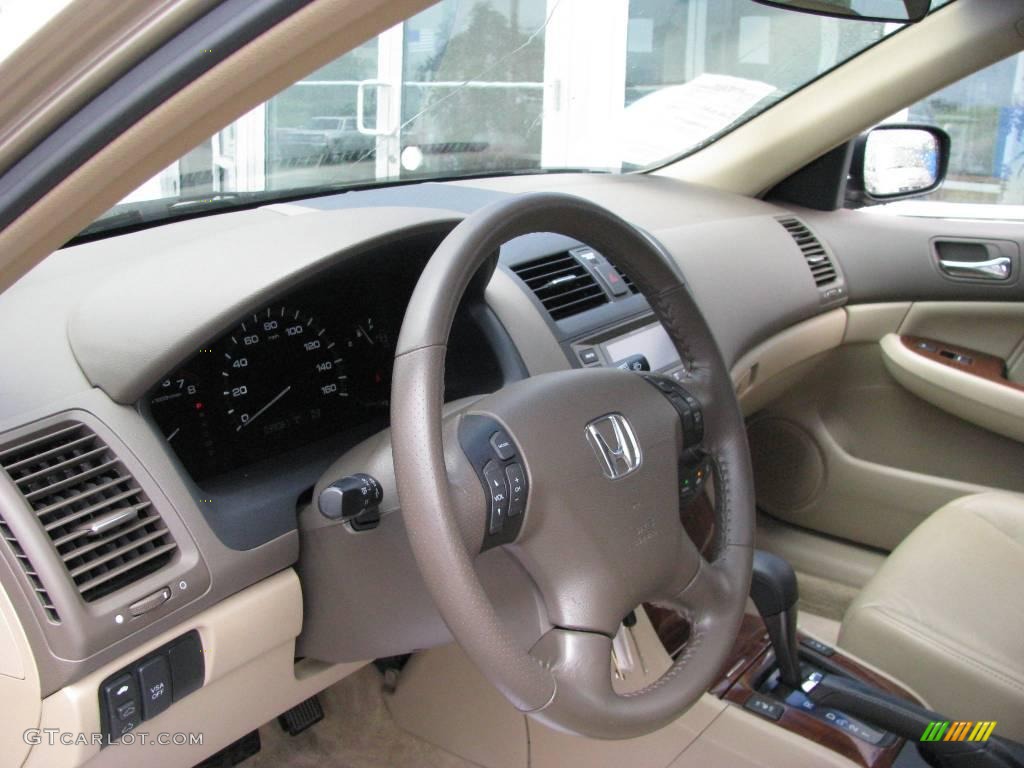 2006 Accord EX-L V6 Sedan - Desert Mist Metallic / Ivory photo #13