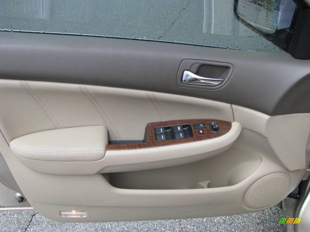2006 Accord EX-L V6 Sedan - Desert Mist Metallic / Ivory photo #14