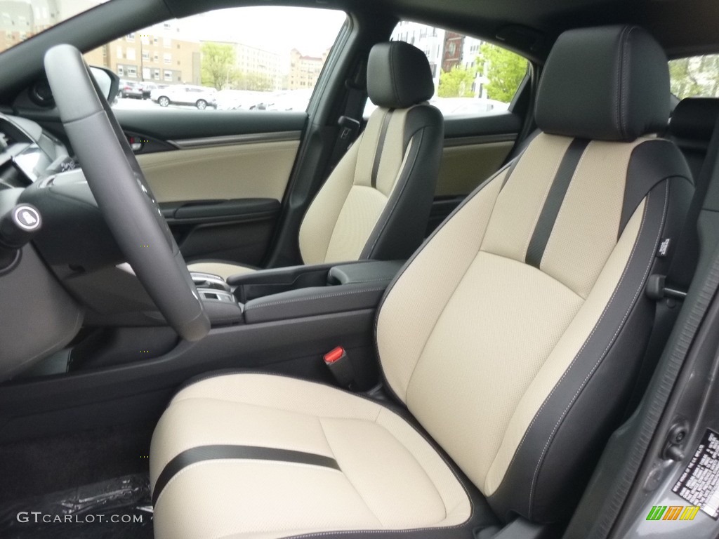 Ivory Interior 2017 Honda Civic EX-L Navi Hatchback Photo #119971960