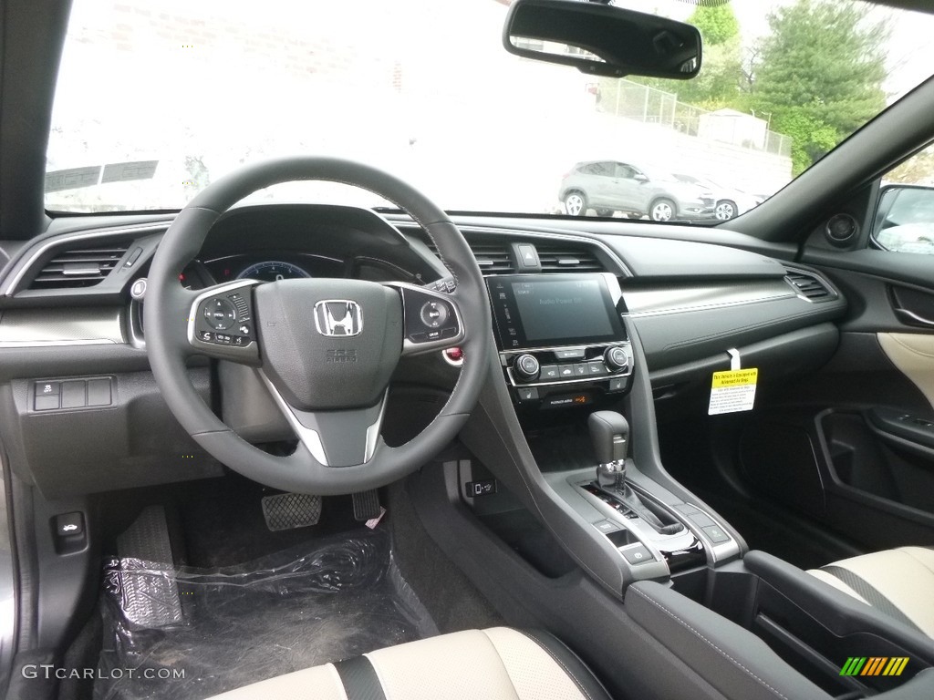 2017 Honda Civic EX-L Navi Hatchback Ivory Dashboard Photo #119972014