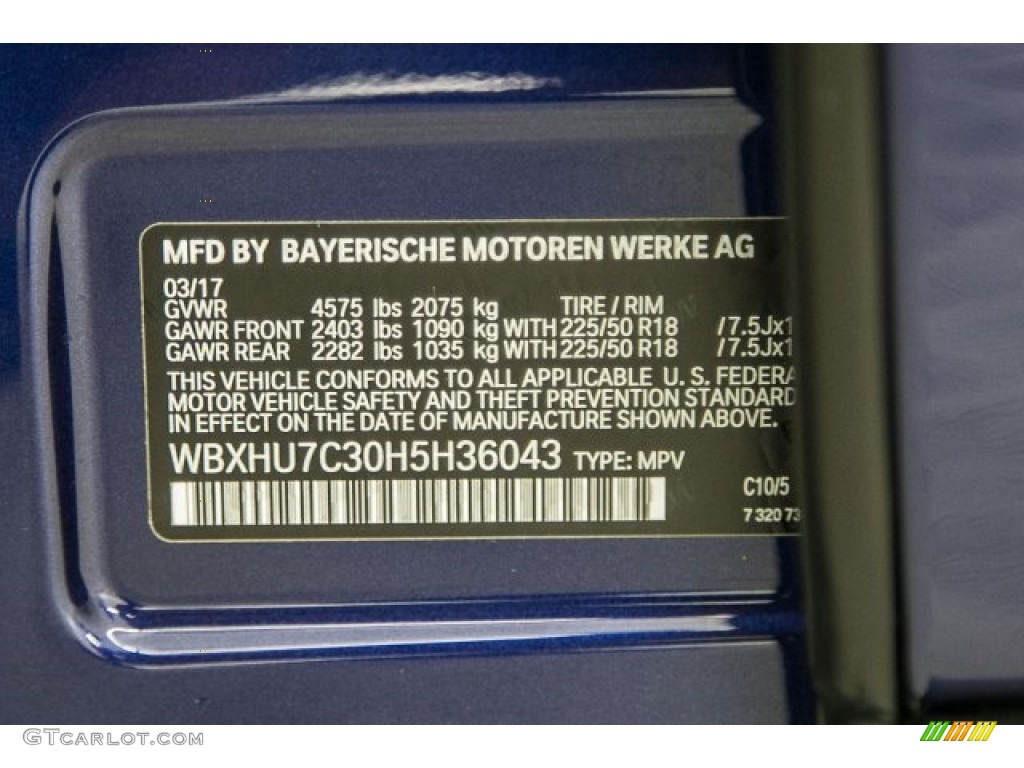 2017 X1 sDrive28i - Mediterranean Blue Metallic / Canberra Beige photo #11