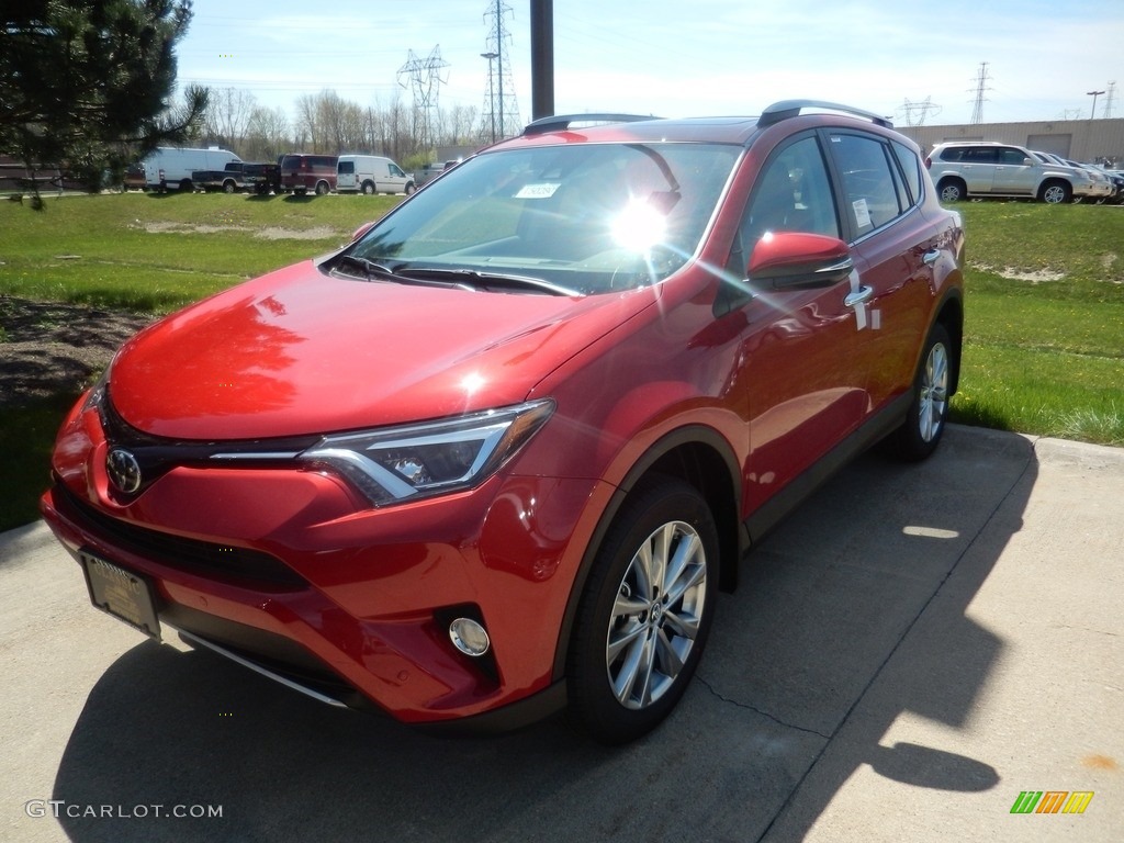 2017 RAV4 Limited AWD - Barcelona Red Metallic / Black photo #1