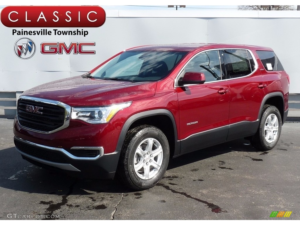 Crimson Red Tintcoat GMC Acadia