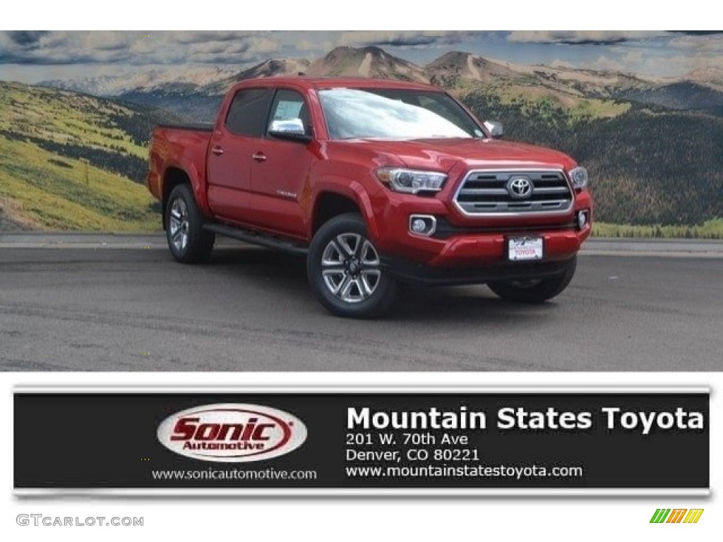 2017 Tacoma Limited Double Cab 4x4 - Barcelona Red Metallic / Limited Hickory photo #1