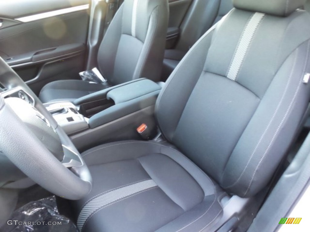 Black Interior 2017 Honda Civic EX Sedan Photo #119975894