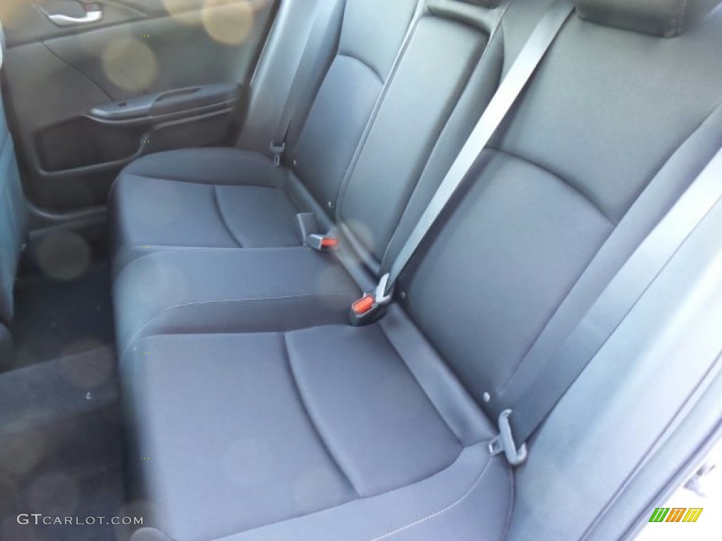 Black Interior 2017 Honda Civic EX Sedan Photo #119975914