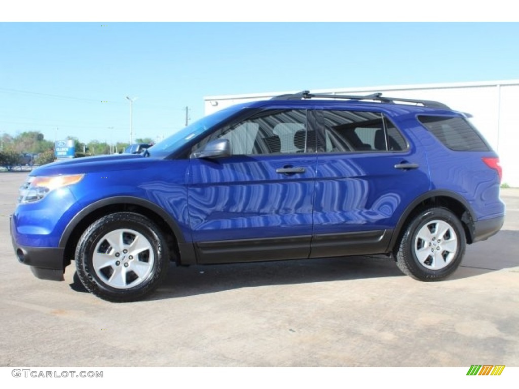 2013 Explorer FWD - Deep Impact Blue Metallic / Medium Light Stone photo #4