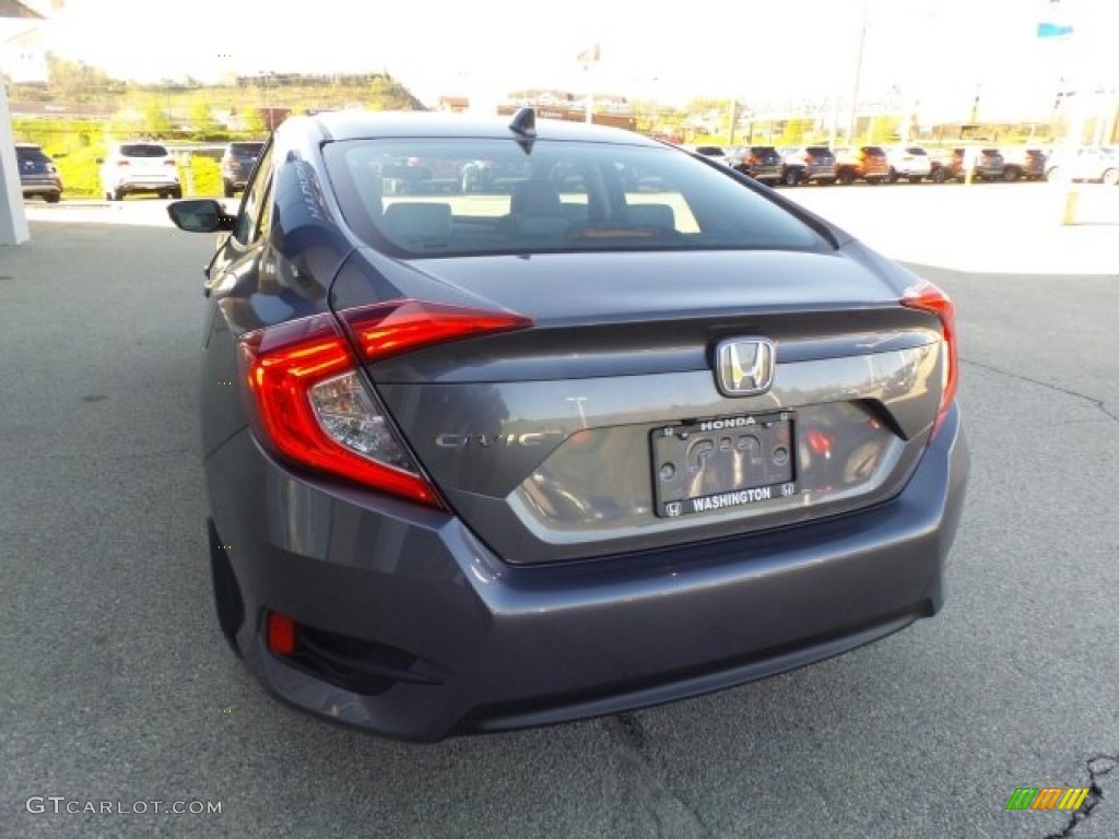2017 Civic EX Sedan - Modern Steel Metallic / Gray photo #7